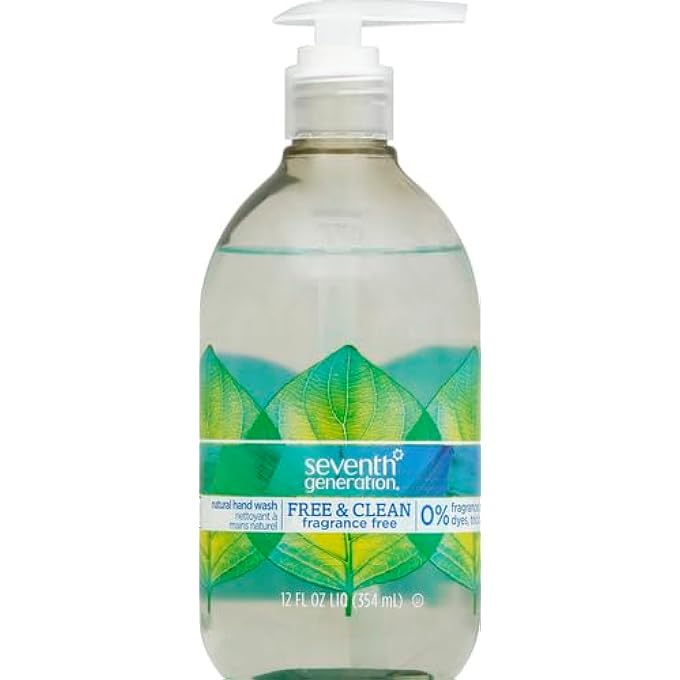 Seventh Generation HAND WASH, FREE & CLEAN UNSCENTED HAND SOAP, 12OZ - Image 2